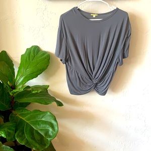 Gray Gianni Bini cinched top- never worn!